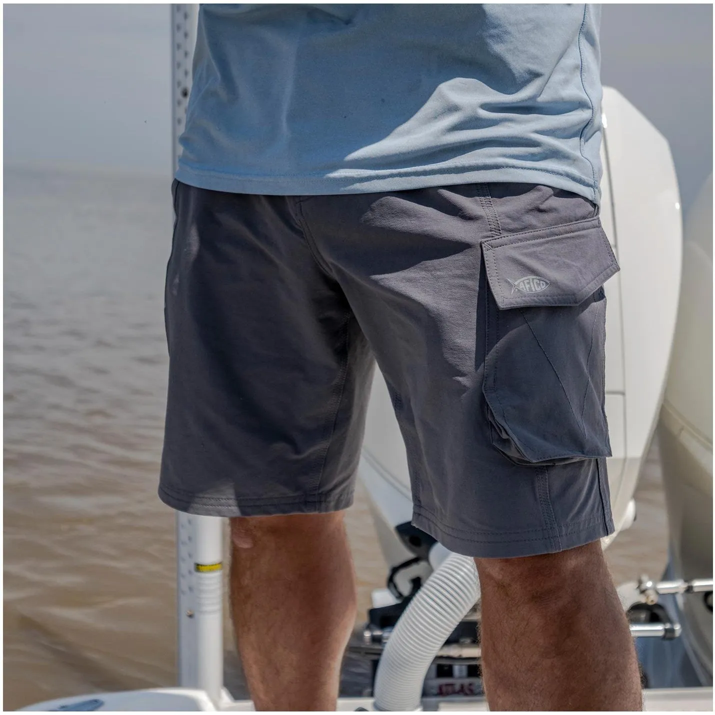 Aftco Stealth Fishing Shorts Ink