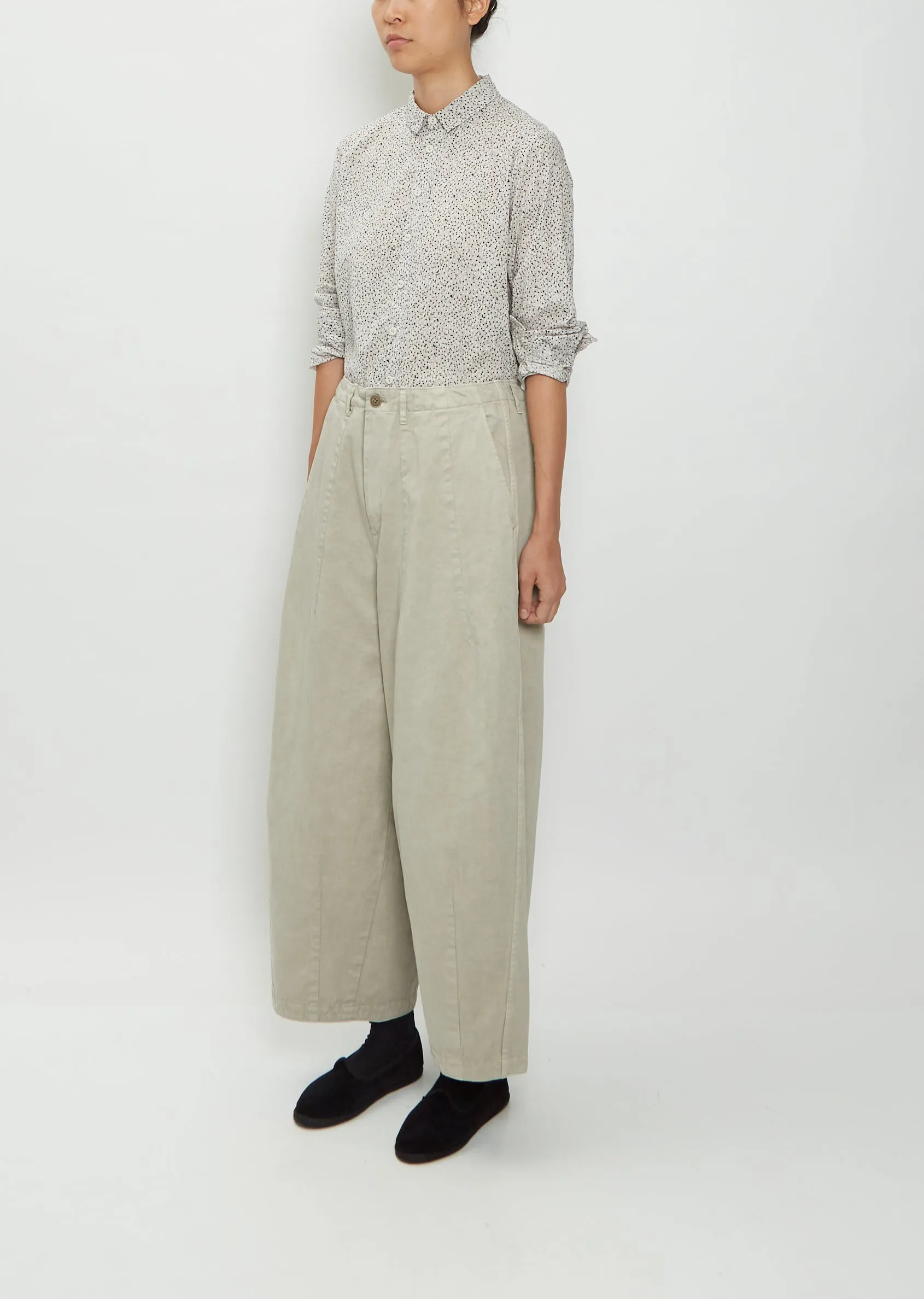 Belt Loop Cotton Pants