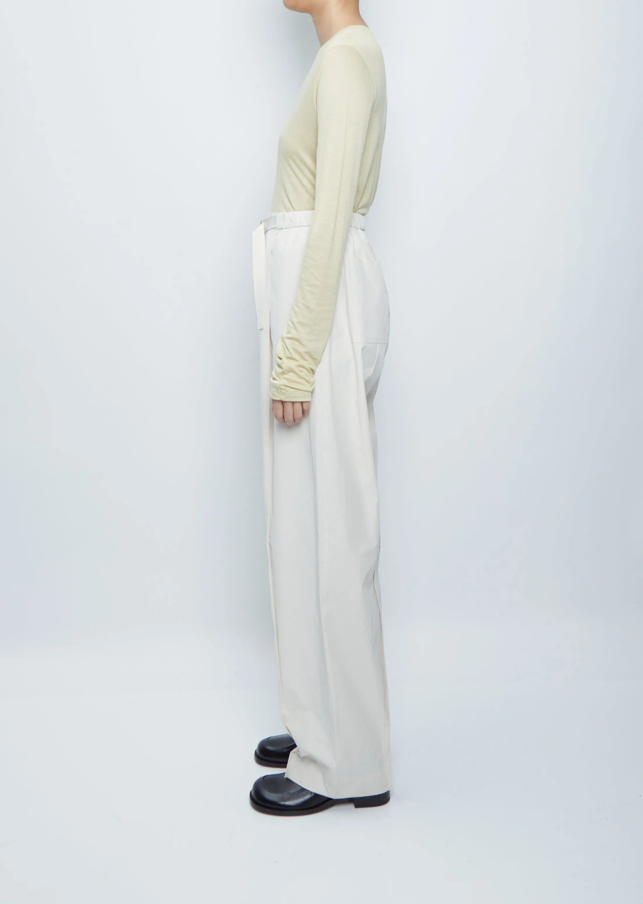 Belted Tuck Pants