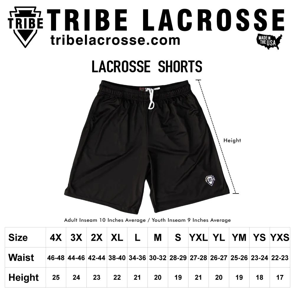 Black and Grey  Two-Tone Camo Sublimated Lacrosse Shorts