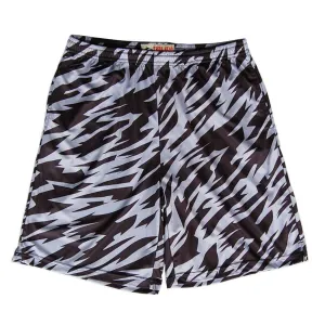 Black and Grey  Two-Tone Camo Sublimated Lacrosse Shorts