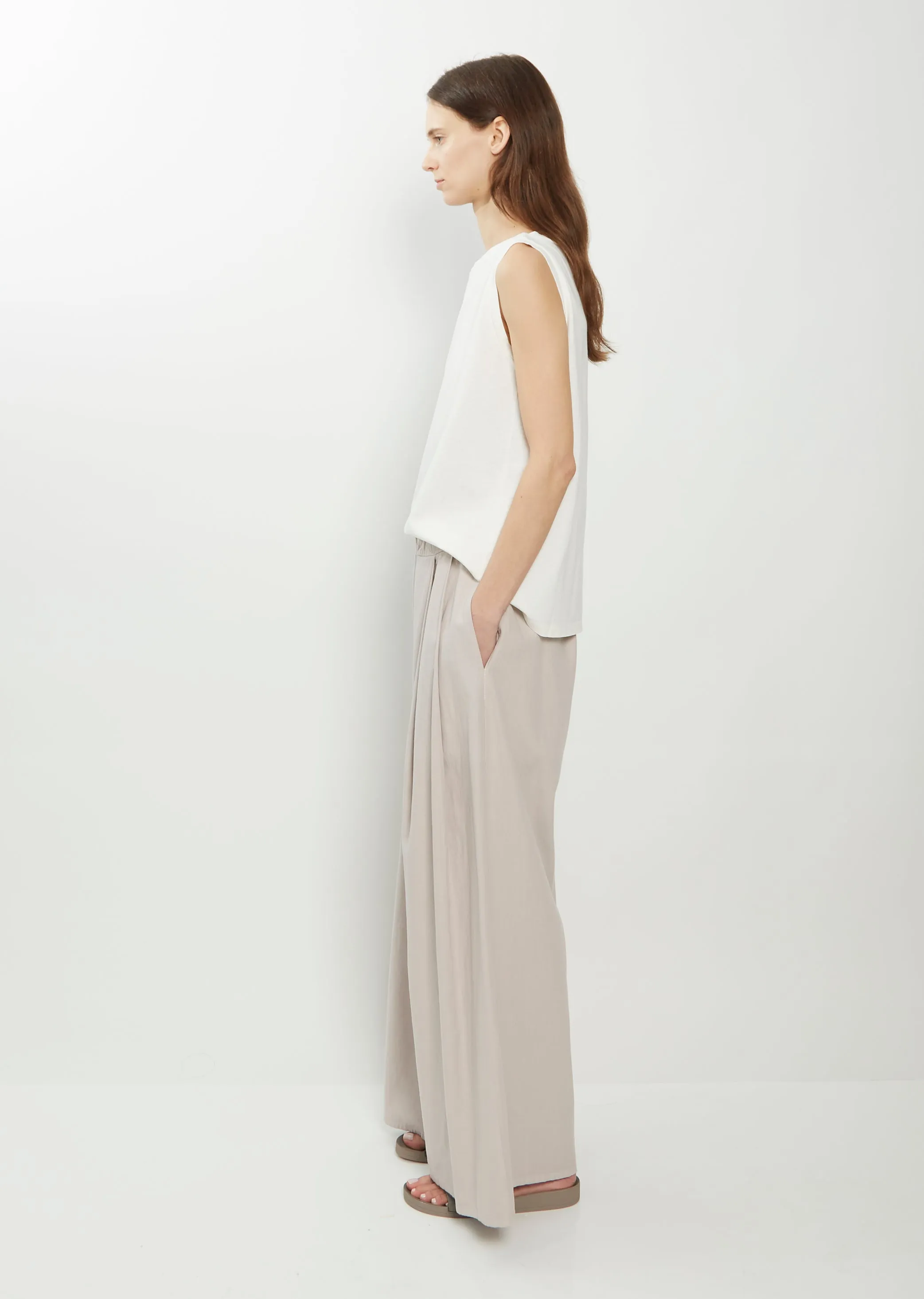 Brushed Cotton Dalla Pant — Mystic