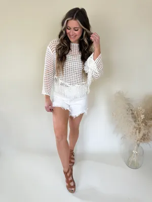 Risen White Shorts FINAL SALE