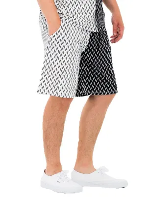 Two Tone Print Shorts