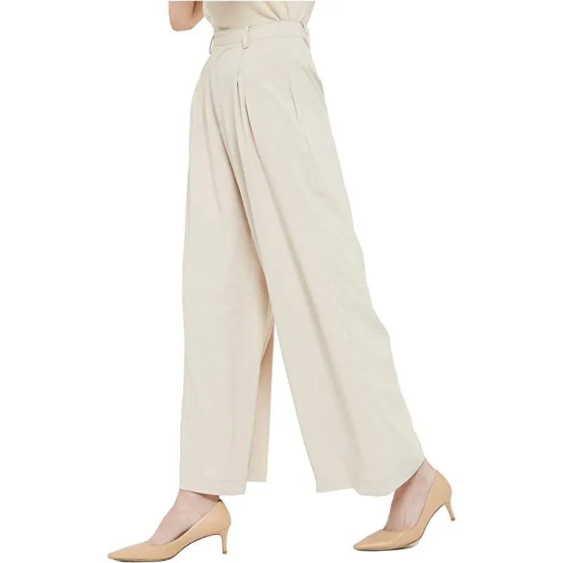 Women High Waist Casual Wide Leg Long Palazzo Pants Trousers